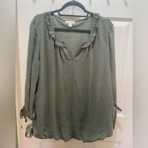 Plus size 1x blouson top